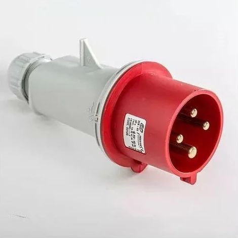 Ide 03105 Low voltage male aerial plug base 32A 3P+E 6h