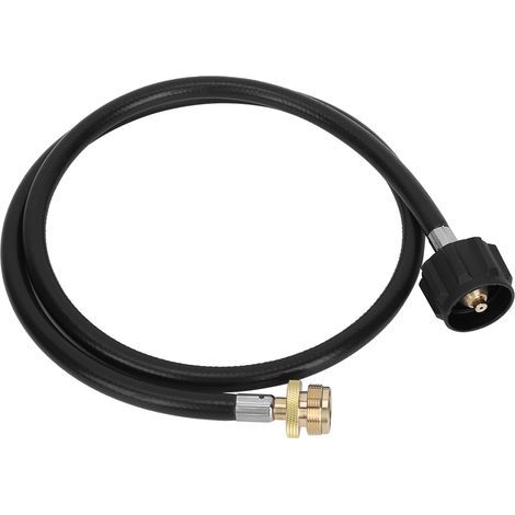 Tuyau de gaz propane 1,2m avec adaptateur convertisseur pour réchaud de camping et barbecue (1/5)