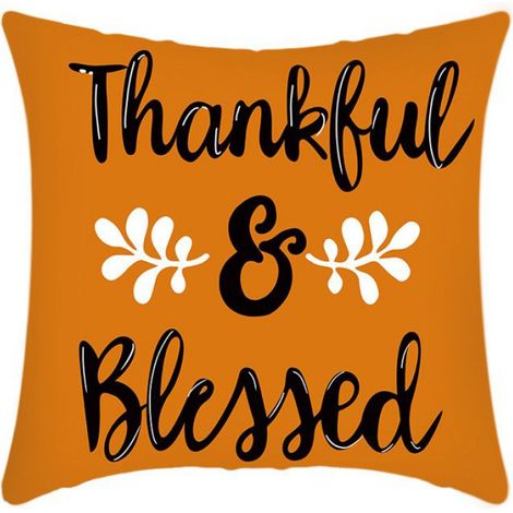 Taie D Oreiller - Satin - Pour Cheveux Et Peau - Automne Thanksgiving - 4 Pièces (1/2)