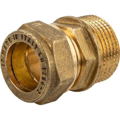tecuro MS-Klemmringverbinder, Einschraubverschraubung mit zyl. Gewinde 15 mm x 1/2 AG (1/5)