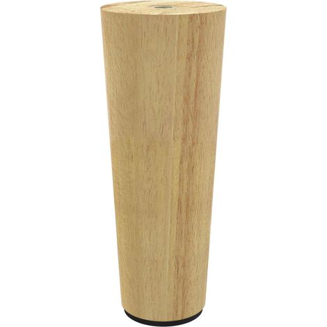 vidaXL  Furniture Feet  2 pcs Brown Ø 44 x 100 mm Solid Eucalyptus Wood