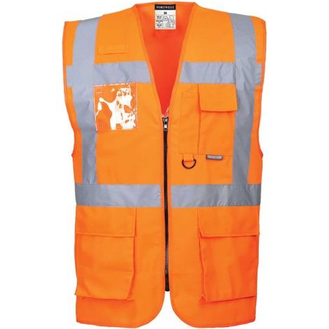 Portwest Warnweste mit Reißverschluss EN ISO 20471 - S476 Orange 3XL