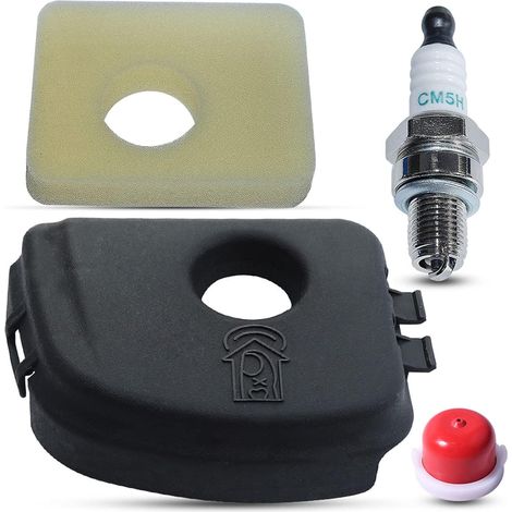 Coperchio filtro aria LinDuxe 595660 + filtro aria in schiuma 799579 + pompa di innesco 594281 per serie 550E-550Ex 594281 590581 08P502 08P602 09P602 09P702 (1 confezione)