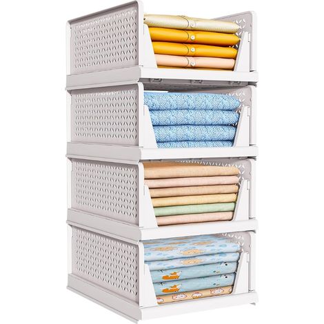 Rangement Vetement, Plastique Organisateur Armoire Vetement (1/5)