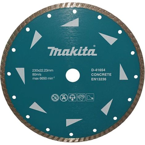 Diamanttrennscheibe Makita D-41654 230 mm metallisch hohe Qualität