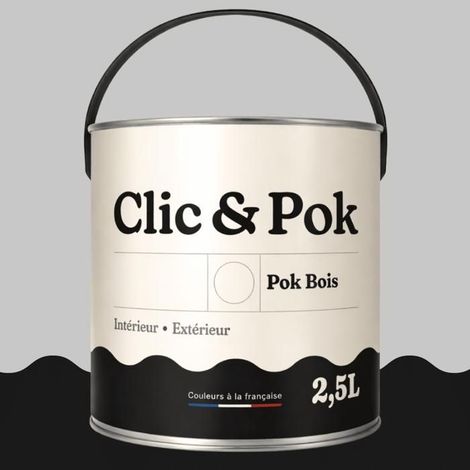 Peinture Bois Extérieur – POK BOIS - 2,5L - RAL 7047 - Telegris 4- Résistante aux intempéries - Ne s'écaille pas