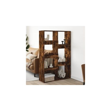Cloison de séparation chêne fumé 100x33x155,5 bois ingénierie (1/5)