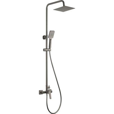 Colonne de douche mécanique complète en couleur PVD Titanium Deante BLUR NQLD4XM Titane (1/4)