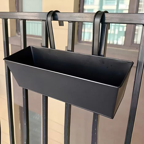 F/ Jardinière suspendue en rotin synthétique avec motif alvéolé.f (1/5)