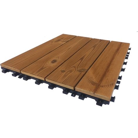 ONEK Klickfliese Holz natur Smartdeck 40 x 40 x 2,5 cm 1 Stück