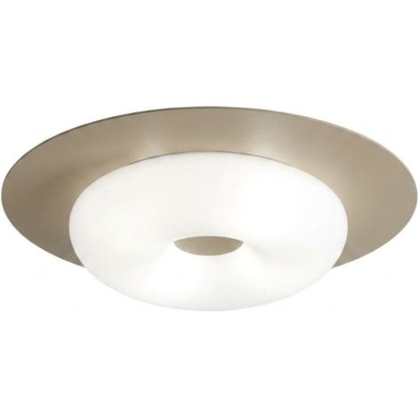 Plafoniera moderna top light chloe 1237 50 e27 led metallo vetro, finitura metallo sabbia (1/5)