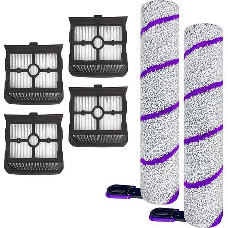 Bürstenrolle und Filter für Rowenta X-Clean 10 / Narwal S20 Pro Nass- und Trockensauger, Zubehörset, 2 Bürstenrollen + 2 Ersatzfilter (1/5)