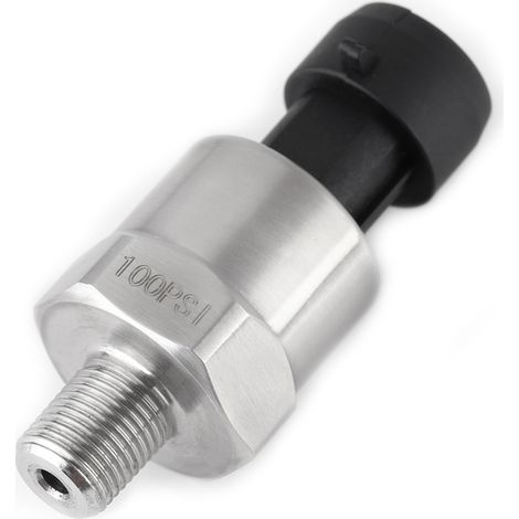 Druckmessumformer-Sensor aus Edelstahl für Öl, Kraftstoff, Luft und Wasser (100 PSI) (1/5)