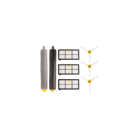 Accessoires et pièces détachées pour iRobot Roomba 800, 805, 860, 861, 865, 866, 870, 871, 876, 880, 885, 886, 890, 895, 896, 900, 960, 966 et 980 : kit de remplacement de brosse et de filtre pour asp (1/5)