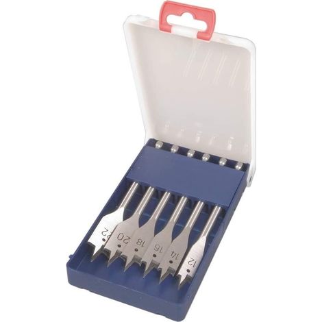 Flatbit ensemble pour le bois Hikoki 781791 1/4'' 6 unités