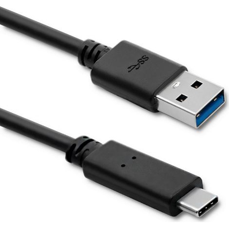 Cavo Qoltec USB 3.1 Tipo C Maschio USB 3.0 A Maschio 1,8 m Nero (1/5)