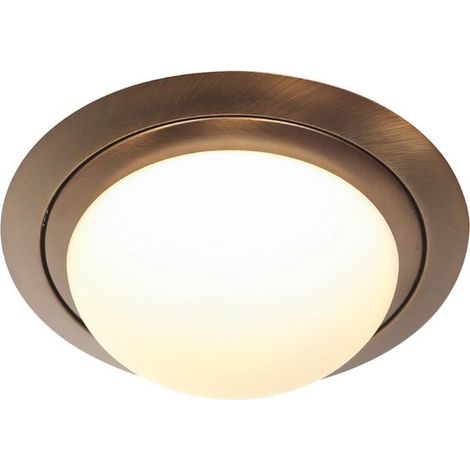 Steinhauer - plafonnier - Ikaro - bronze - verre métal - Ø 24cm -