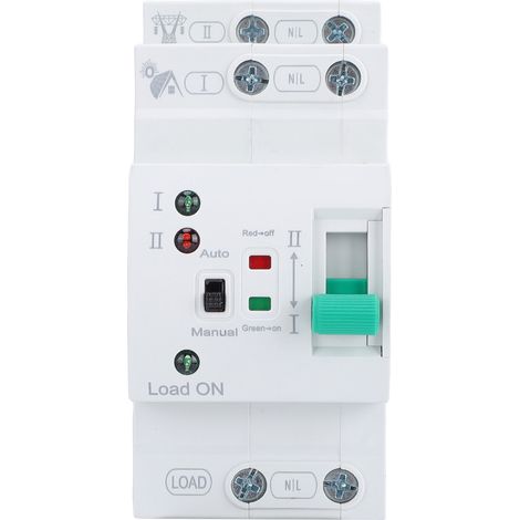 Mini commutateur de transfert manuel automatique ATS 2P 80A, générateur domestique, double sélecteur électrique automatique, montage sur Rail DIN, Type PV Super fin (1/5)
