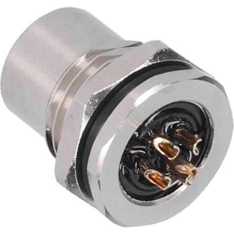 Metallverbinder, 5-polig, für Paneelverdrahtung, wasserdicht (IP67), Gewindeanschlussstecker M12‑F‑S5 (1/5)