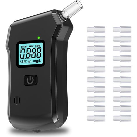 Breathalyzer, Alcohol Tester UK Breathalysers, Professional Dual Sensor Digital Breathalyzer Portable Breathalyser Home Personal Professional Use (1/5)