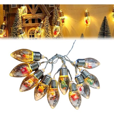 LED-Weihnachtslichterkette, LED-Lichterkette für den Weihnachtsbaum (10 Lichter - 2 m) (1/5)