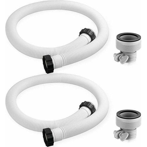 Adaptateur de tuyau de remplacement pour piscine Intex, tuyau de remplacement pour pompe de filtration, raccords (2 pièces) (1/4)