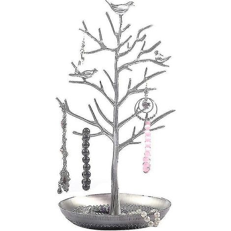 Présentoir à bijoux en forme d'arbre pour colliers, bracelets et boucles d'oreilles (1/5)