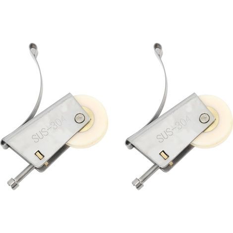 Steel Bathroom Concave Durable Kitchen Sliding Pulley Roller Sturdy (1/5)