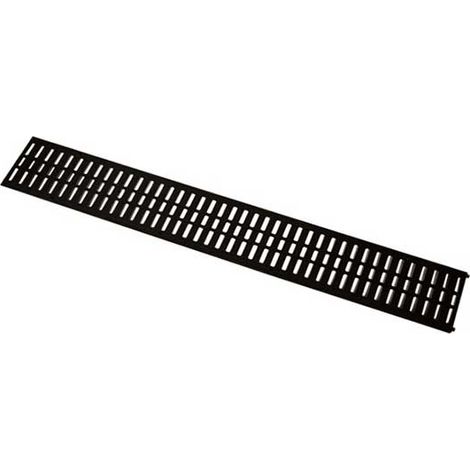 Griglia per canaletta top (sistema di drenaggio en 1433) in ghisa : Dimensione - 1 metro x 20 cm, Modello - IN ABS