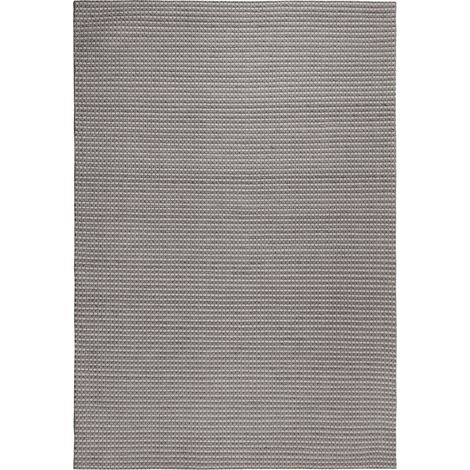 Teppich KILIS Grau 140 x 200 cm Wolle