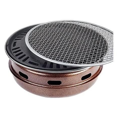 Holzkohlegrill aus Edelstahl, Grill, tragbarer Grill, Camping-Grillen im Freien
