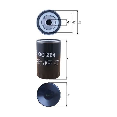 Ölfilter OC264 Knecht (1/2)