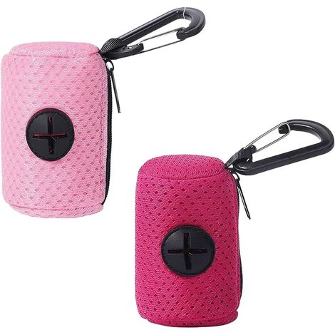 Dog Poop Bag Holder, Pet Poop Bag with Zipper and Accessory, Hanging Dog Poop Bag Holder for Walking and Poo Bags (1/5)