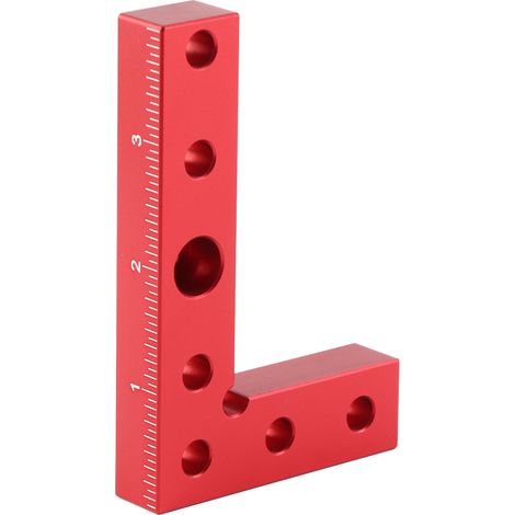 Gabarit de Perçage Carré en Aluminium pour Bois - Guide de Centrage Précision (1/5)