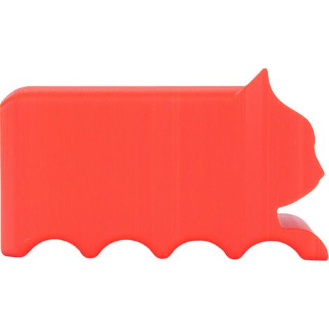 Jeffergarden Outil de coupe d'impression 3D en plastique de coupeur de carton de grattoir de chat pour des planches à gratter d'épaisseur de 0,3 pouces rouge (1/5)