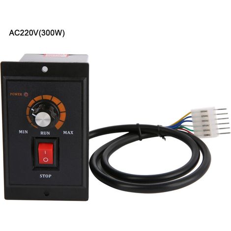 Régulateur de Vitesse Moteur Monophasé 220V 50/60Hz 300W (1/5)