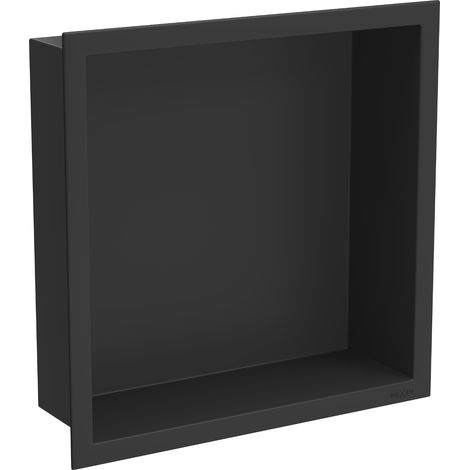 Mexen X-Wall-R mensola a nicchia con flangia 30 x 30 cm, nera - 1970303010 (1/5)