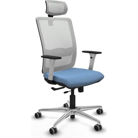 Piqueras et Crespo Silla de oficina azul cielo ergonómica