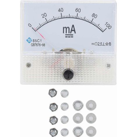 85C1 DC 0100MA Zeiger-Gleichstrom-Amperemeter Strommessgerät