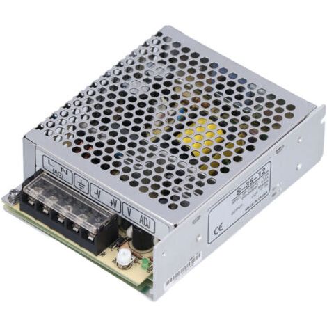 Alimentation à découpage 12V 3A pour conversion 110V/220V - Boîtier aluminium S-35-12 (1/5)