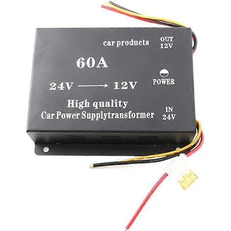 Convertisseur étanche 24 V vers 12 V, adaptateur abaisseur de tension pour voiture (1/5)