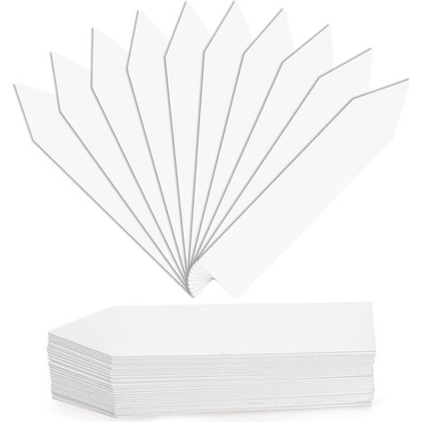 CCYKXA Packung mit 100 Kunststoff-Pflanzenetiketten, 10 x 2 cm - Gartenetiketten für Blumentöpfe