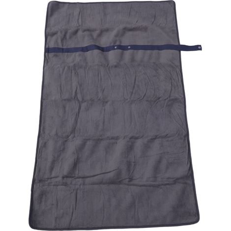 Couverture chauffante électrique USB en fibre polyester, réglable multifonction pour camping et activités extérieures, chauffage rapide, gris foncé (1/5)