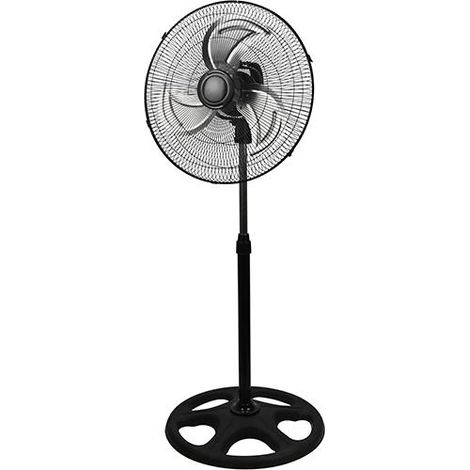VENTILATORE A PIANTANA NERO MAURER 45CM 3 PALE C/OSCILLAZIONE ELLITTICA
