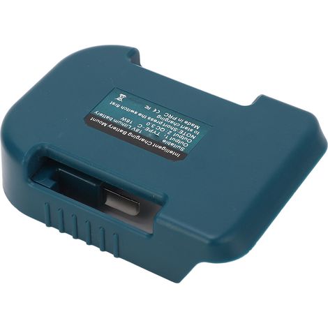 Convertisseur de batterie au lithium pour outils électriques Makita 18V, charge rapide TYPE-C PD 18W et sortie USB QC3.0 compatible avec les batteries BL1830, BL1850, BL1840, BL1845, BL1815, BL1820 et (1/5)