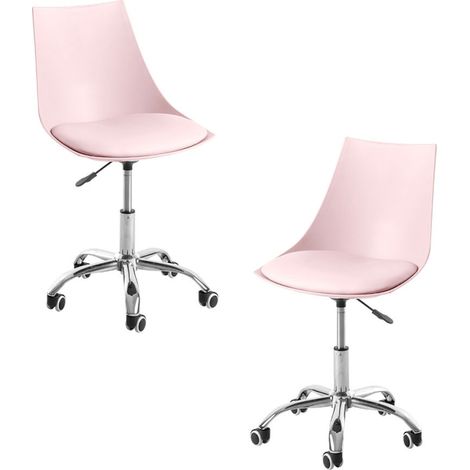 Packs Sillas - Pack 2 Sillas Blok Office - Rosa (1/5)