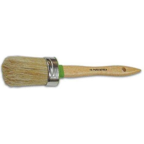 Pennello ovalino manico in legno - setola bionda - RED 81 - Misure: Mis. 4 - 44 cm