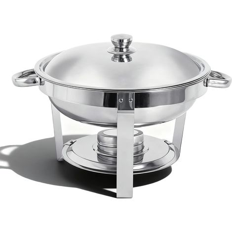 Fuente para servir, acero inoxidable, retención de calor, 1 pieza, 5 pulgadas (1/2)
