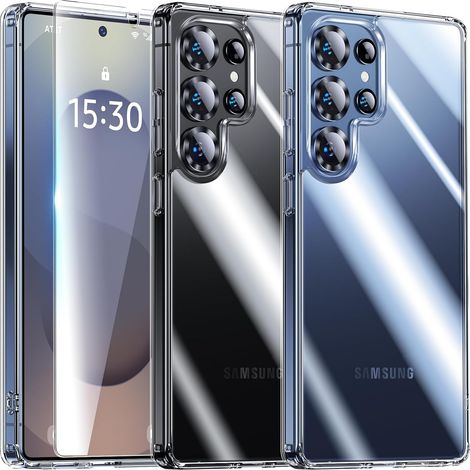 Coque pour Samsung Galaxy S25 Ultra - et Verre Trempé, Transparent (1/5)