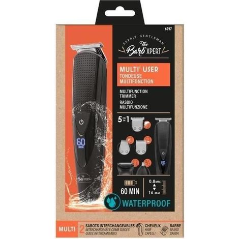 Tondeuse 5 in 1 THE BARB' XPERT 6047 - Multifunktion - Mit Folienrasierer für Bart